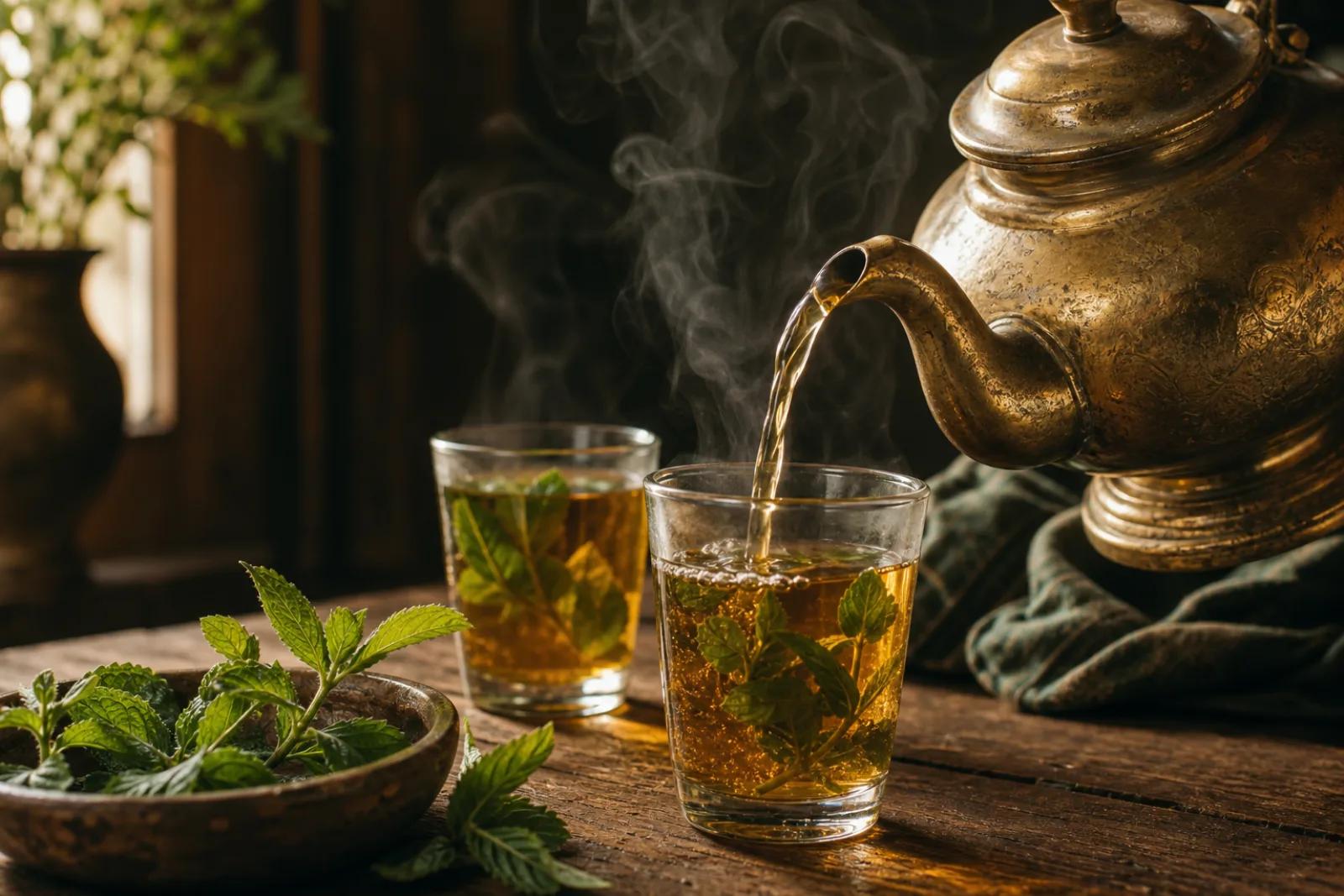 Simple Fresh Mint Tea