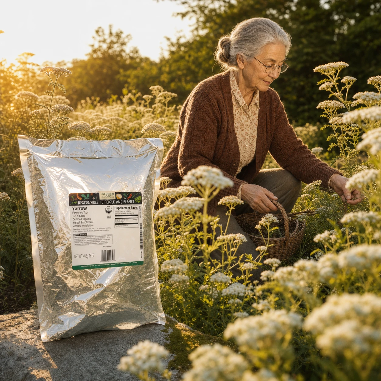 Dried Yarrow Flower